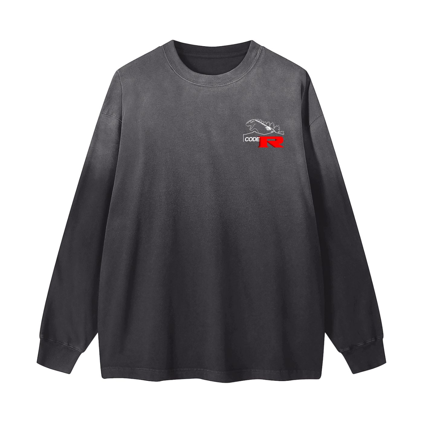 Gradient Washed Long Sleeve T-Shirt