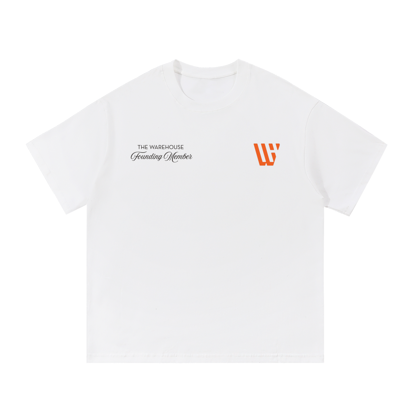'Founding Member' Double Logo Essential Cotton T-Shirt