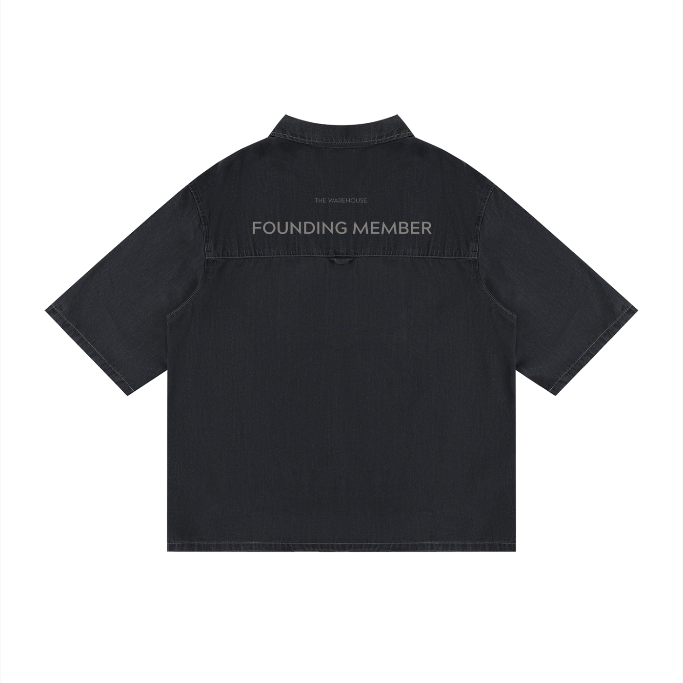 Unisex 'Founding Member' Vintage Wash Button Down Shirt