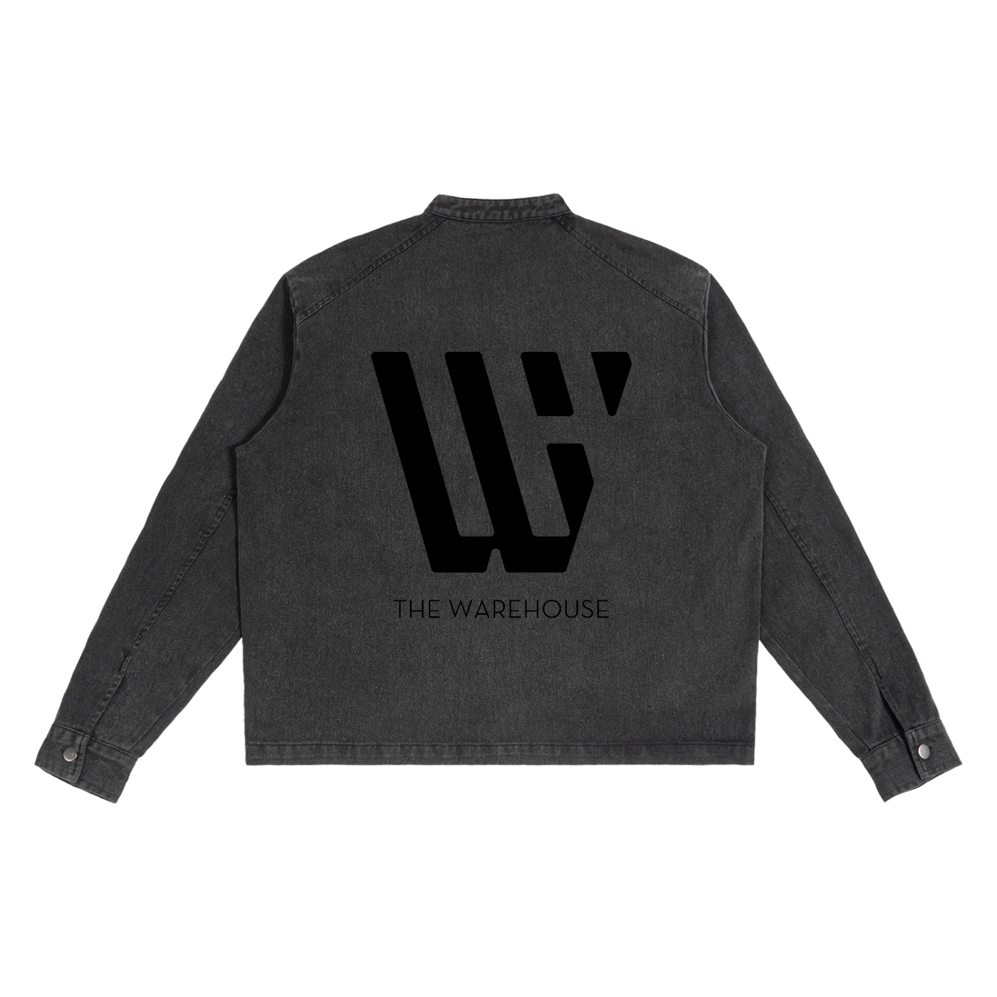 Unisex Logo Denim Vintage Washed Jacket