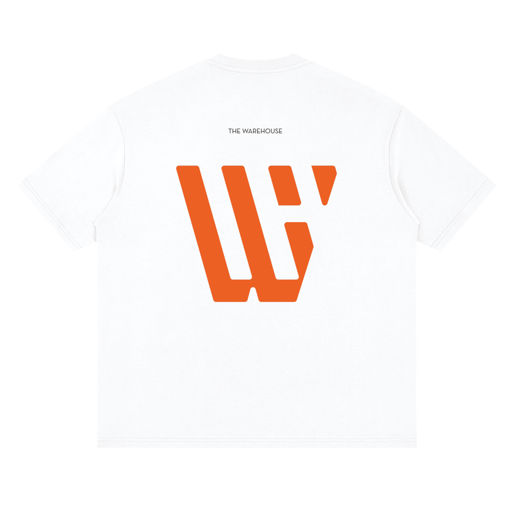 Double Logo Loose Drop Shoulder T-Shirt