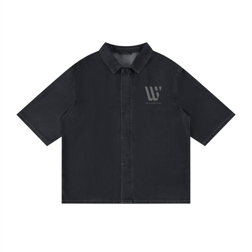 Unisex 'Founding Member' Vintage Wash Button Down Shirt