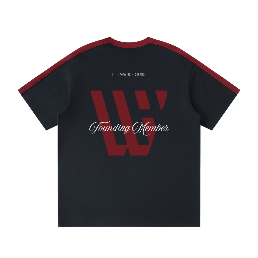 Unisex 'Founding Member' Colorblock Striped T-Shirt