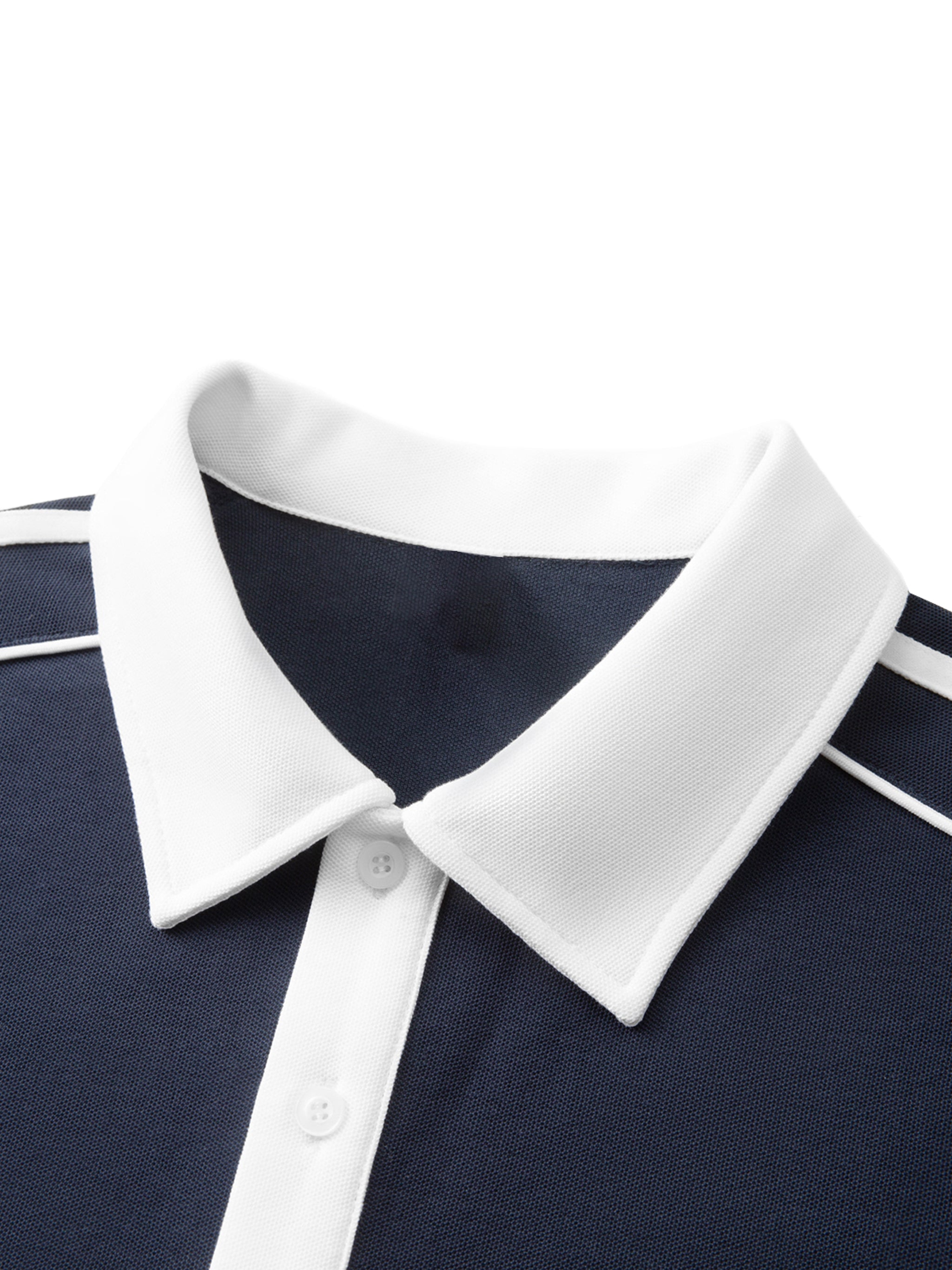 Unisex Logo Collar Short-Sleeve Polo Shirt